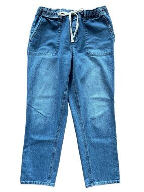 Buffalo David Bitton Pull-On Drawstring Straight Leg Jeans - Size L